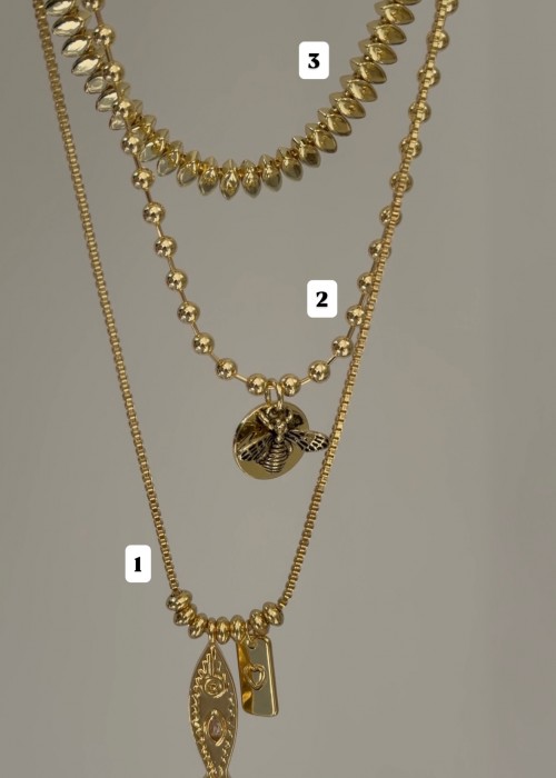 Balık charm detay gold kombin
