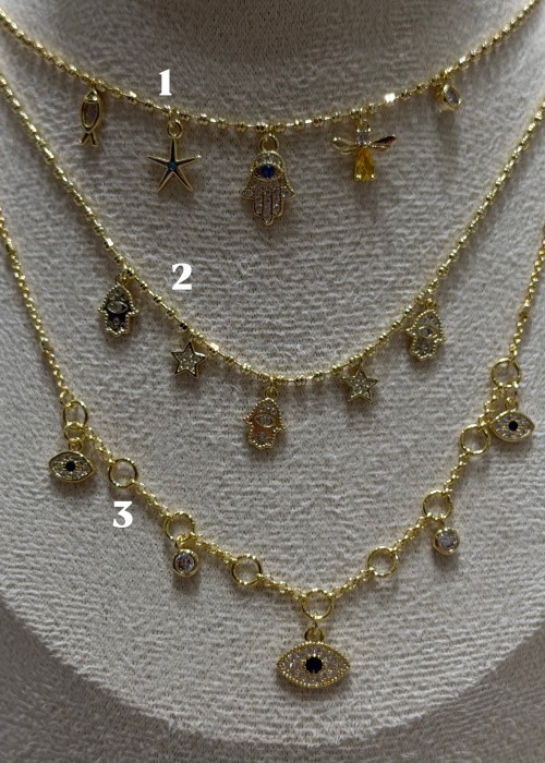 Charm detay kolye