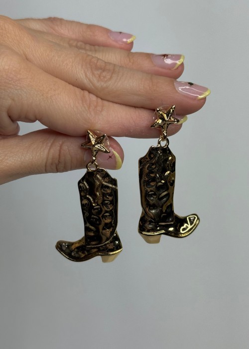Gold Çizme Küpe Gold Çizme Küpe