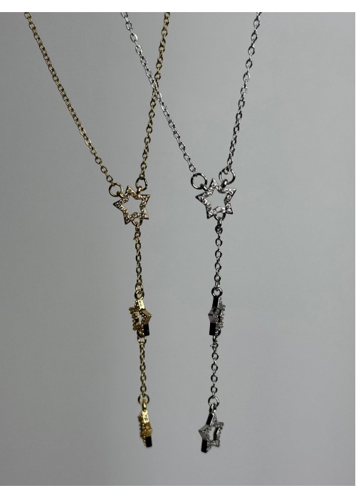 Çelik Yıldız Y Kolye