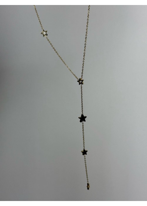 Çelik Yıldız Y Kolye