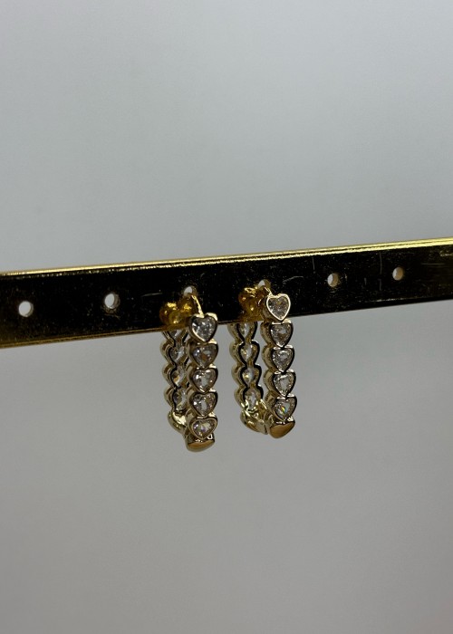 Gold Kalp Küpe Gold Kalp Küpe