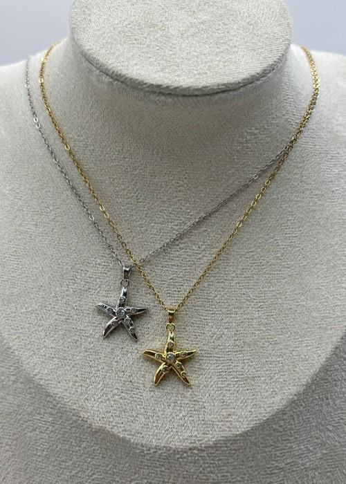 YILDIZ TAŞ DETAYLI KOLYE