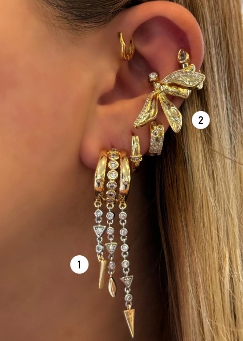 Earcuff ( Kıkırdak Küpesi) 2 Numara