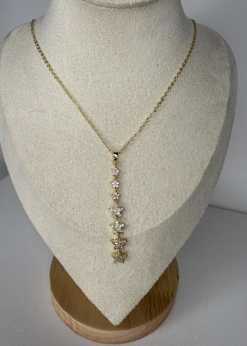 Sıralı Yıldız Y kolye