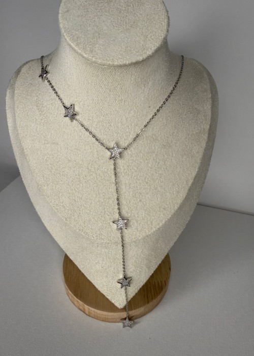 Silver Yıldızlı Y kolye