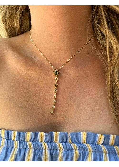 Minimal Yıldız Y Kolye