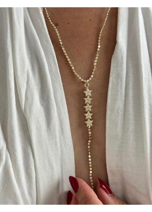 Yıldız Pullu Y Kolye