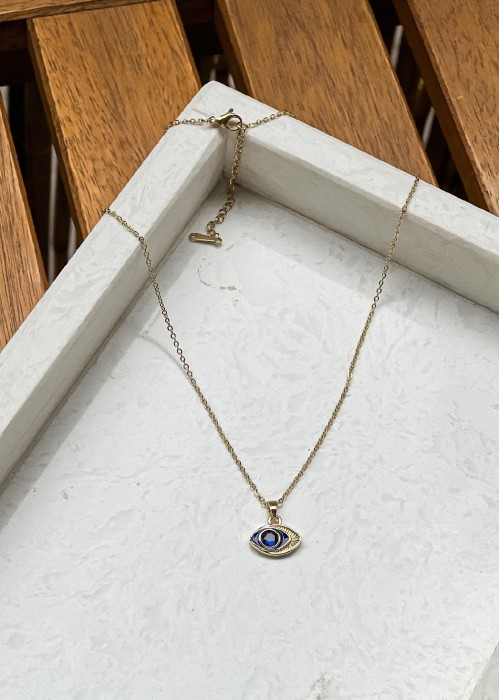Çelik Göz Detay Kolye