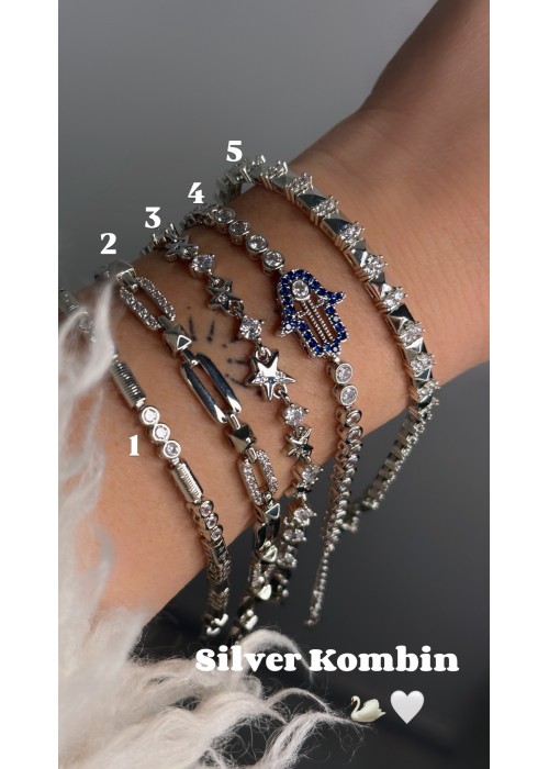 Silver Bileklik Kombin