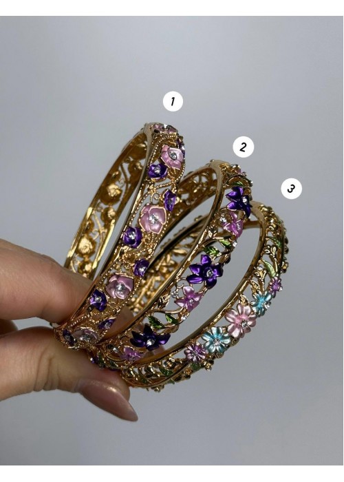 Saten Çiçekli Kelepçe