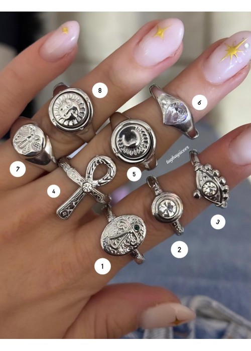 Çelik Vintage Yüzük