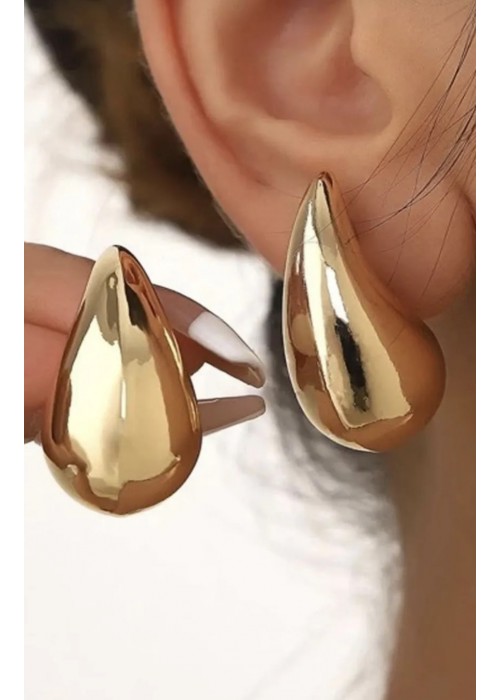 Bottega Damla Gold Küpe