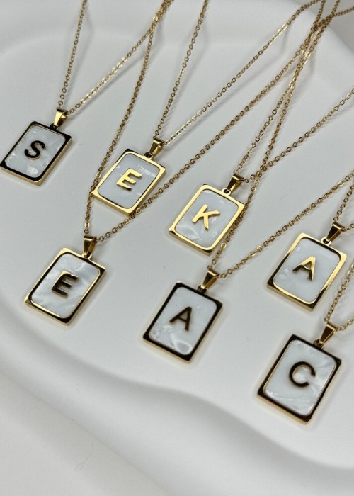 Harf Kolye Gümüş Ve Gold Seçeneğiyle Harf Kolye Gümüş Ve Gold Seçeneğiyle