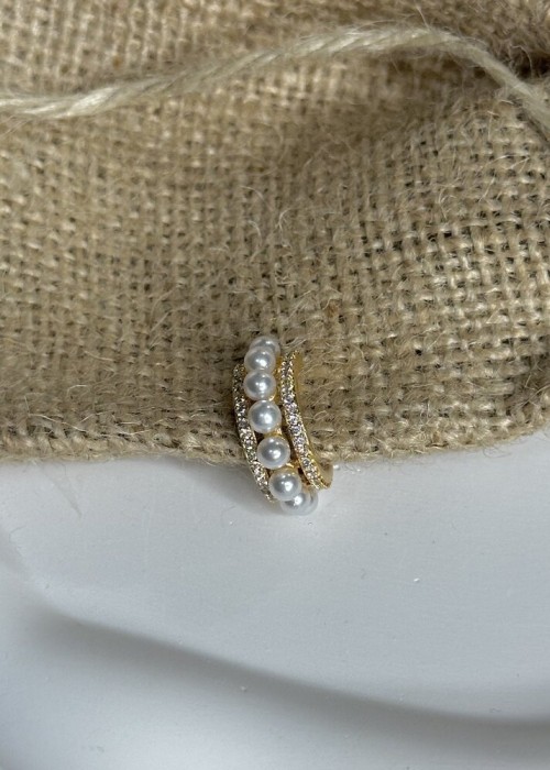 Gold İnci Earcuff