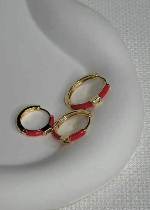 3Lü Kırmızı Küpe