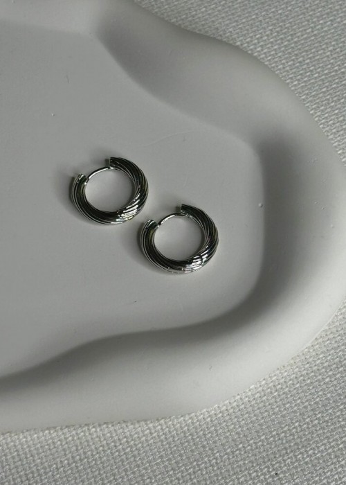Silver Halka Küpe Silver Halka Küpe