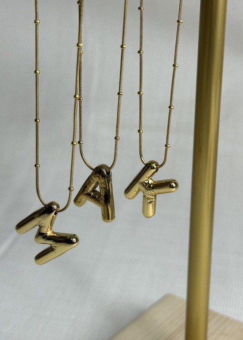 Gold Balon Harf Kolye Gold Balon Harf Kolye