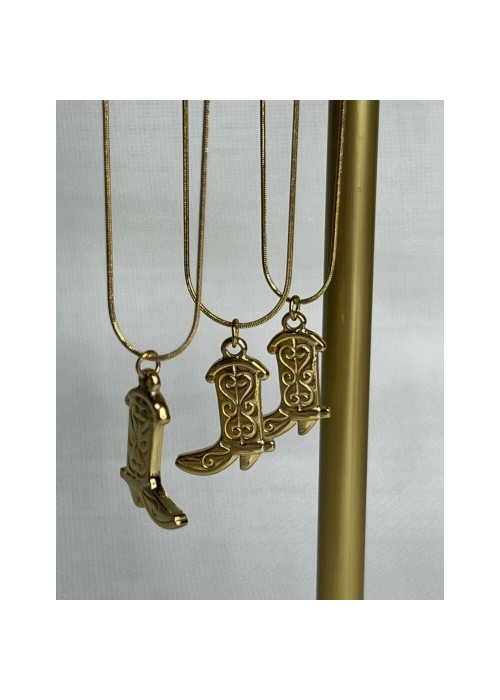 Üç Boyutlu Kovboy Çizme Kolye