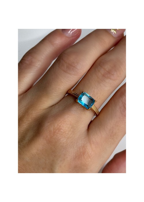 Mavi Taşlı Yüzük