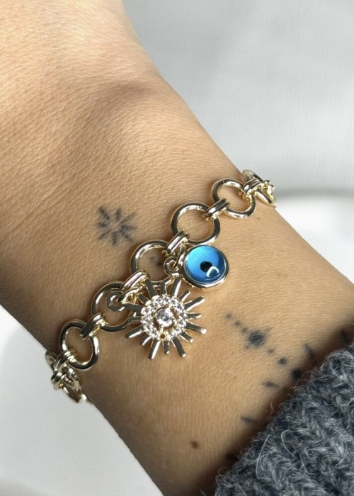 Gold Charmlı Bileklik