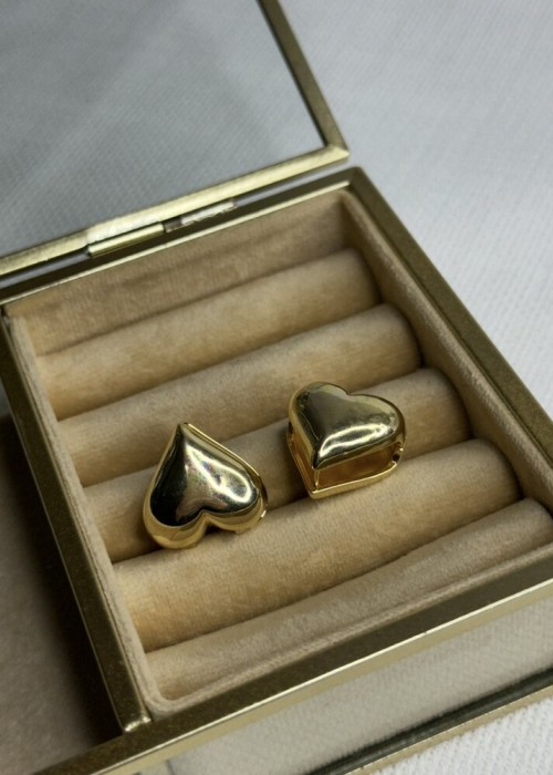 Gold Kalp Küpe Gold Kalp Küpe