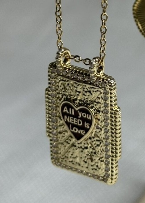 Gold Kolye Çelik
