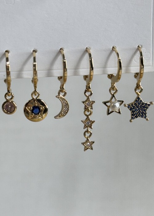 Gold Çoklu Küpe Gold Çoklu Küpe