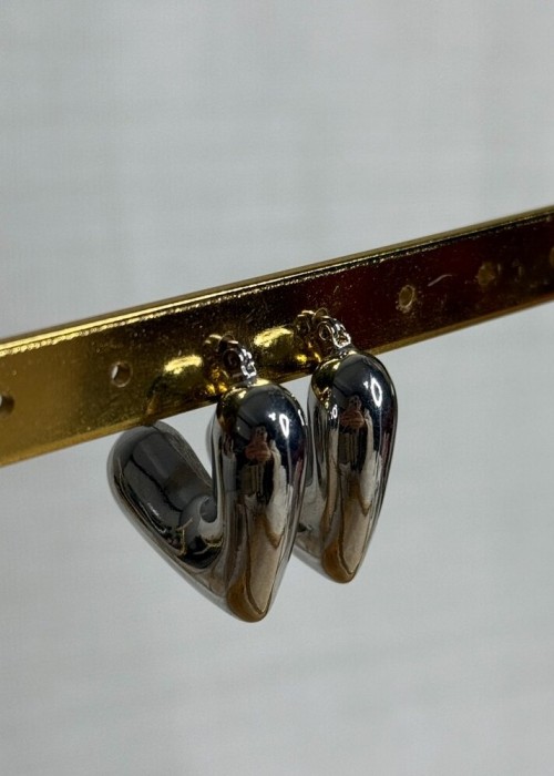 Silver Kalp Küpe Silver Kalp Küpe
