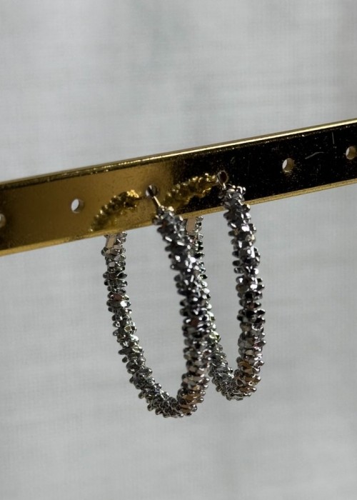Silver Halka Küpe