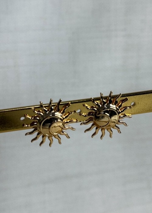 Gold Güneş Küpe Gold Güneş Küpe