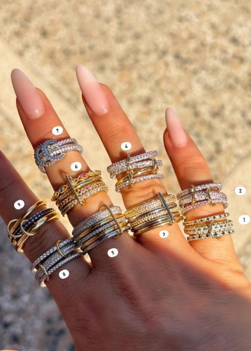 4 Numara Spinelli Ayarlanabilir Yüzük 